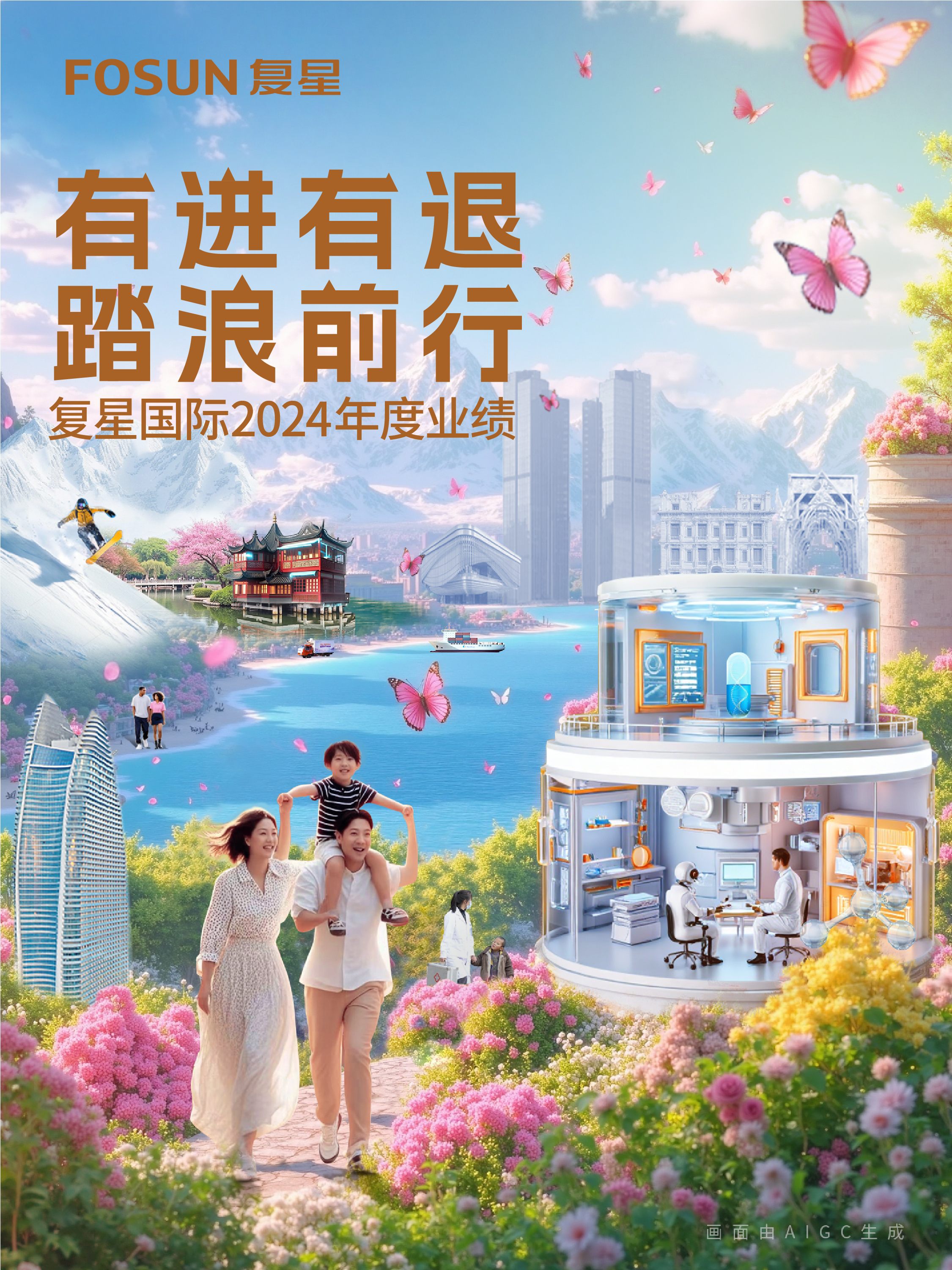 复星国际宣布2024年业绩：总收入人民币1921.4亿元，，，，，工业运营利润人民币49亿元，，，，，整体谋划面稳健